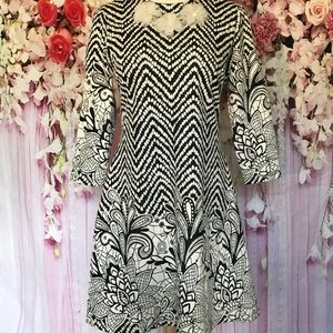 MSK Black and White Dress